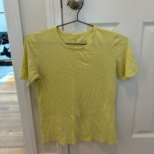 Banana Republic Light Yellow Short Sleeve Tee